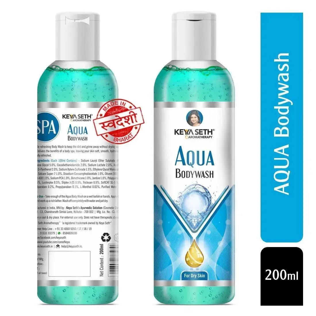 Aqua Bodywash, Shower Gel with Skin Conditioner for Dry Skin