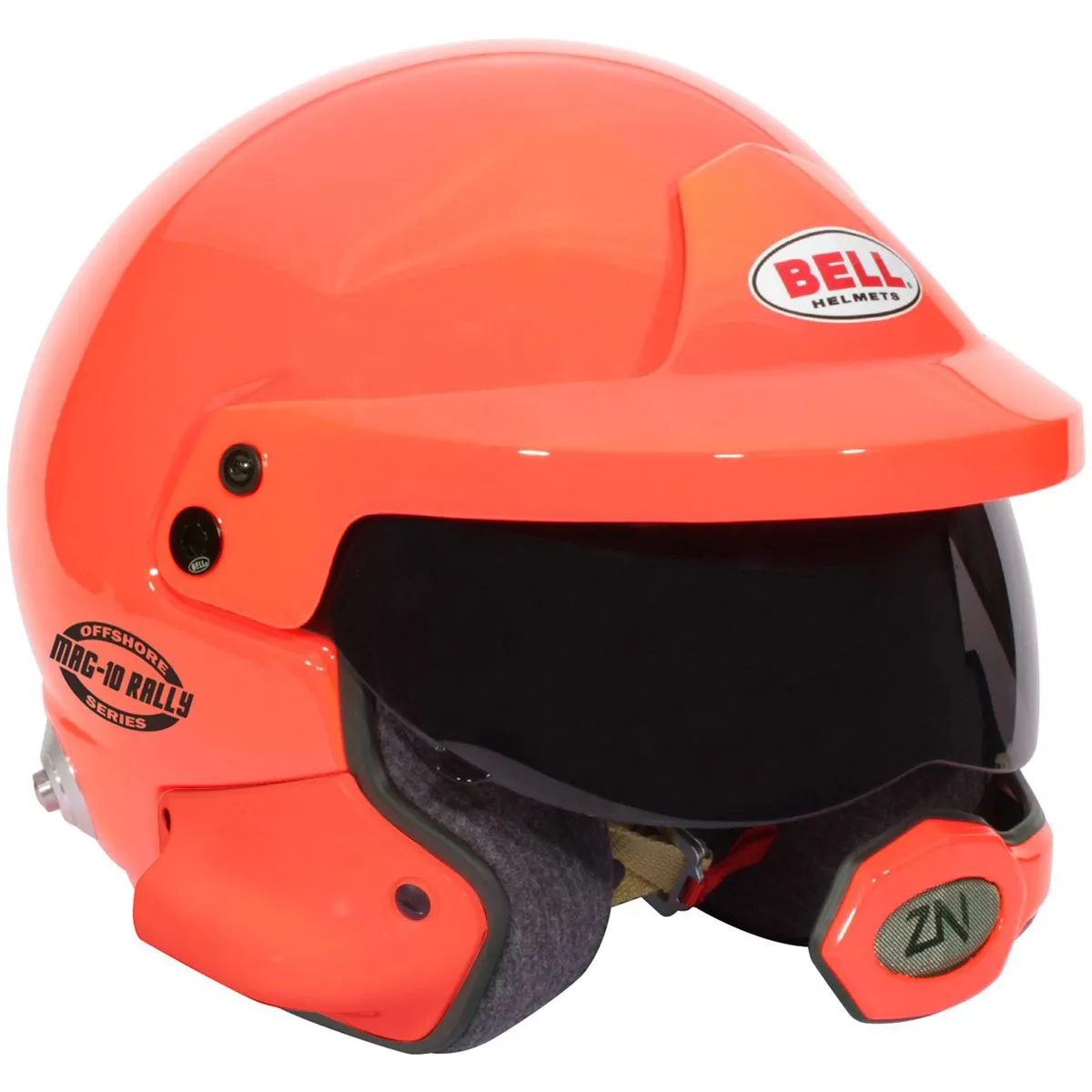 Bell Racing MAG-10 Rally Pro Helmet [FIA8859-2015 & SNELL SA2020] White or Offshore Orange Finish