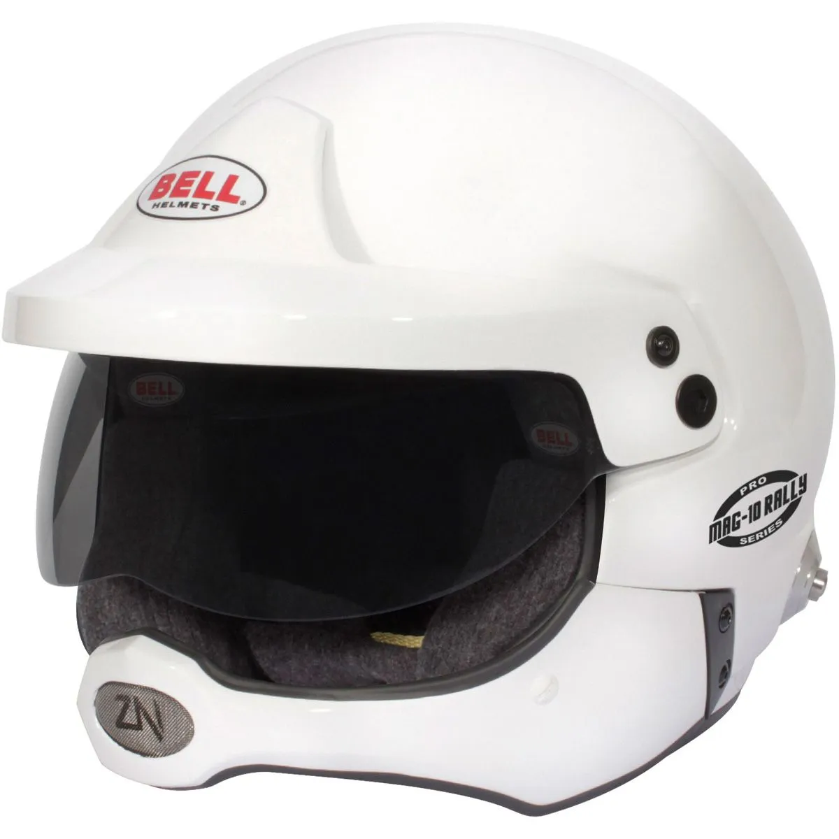 Bell Racing MAG-10 Rally Pro Helmet [FIA8859-2015 & SNELL SA2020] White or Offshore Orange Finish