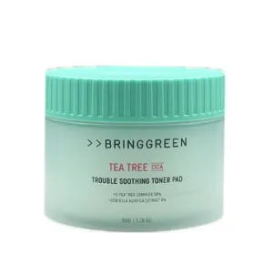 BRING GREEN Tea Tree Cica Trouble Soothing Toner Pads 90sheets 150g