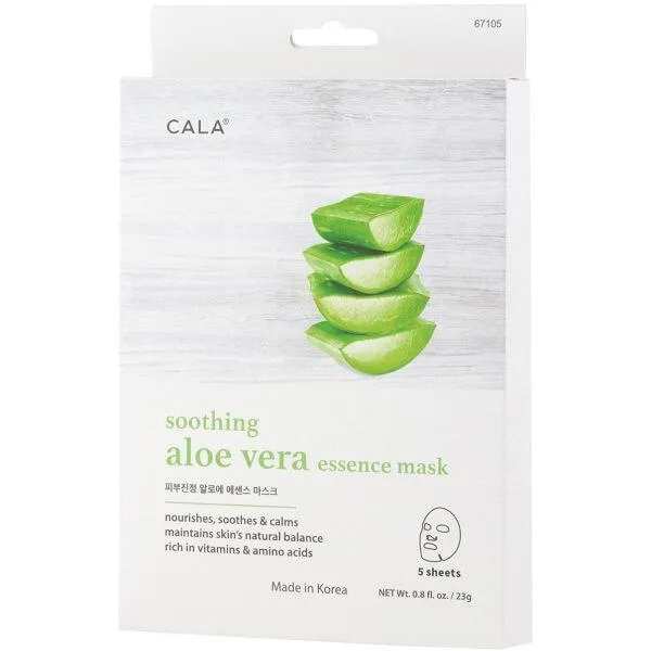 CALA Essence Facial Masks: Aloe Vera (5 PKS)