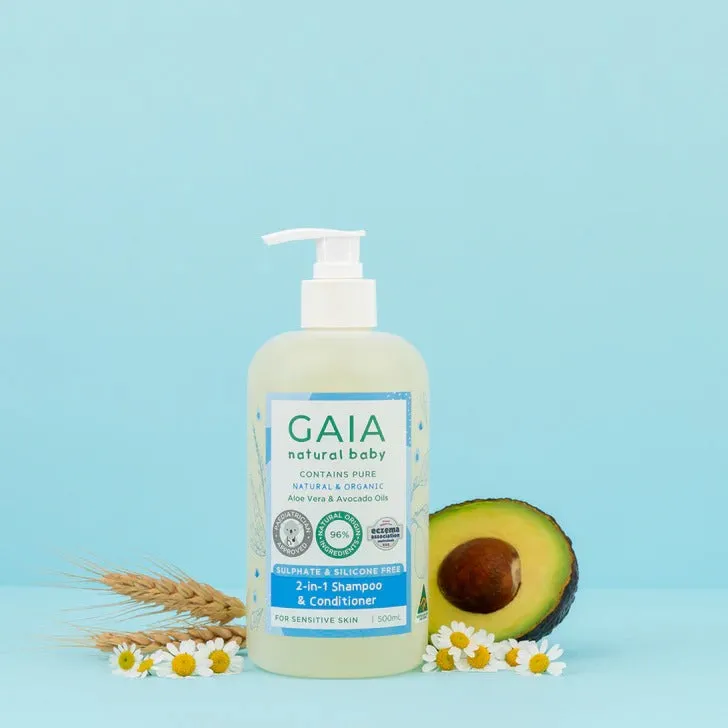 GAIA 2-in-1 Shampoo & Conditioner 500ml (NEW!)