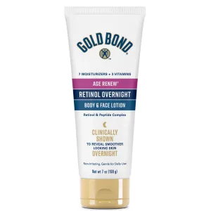 GOLD BOND AGE RENEW RETINOL OVERNIGHT BODY & FACE LOTION