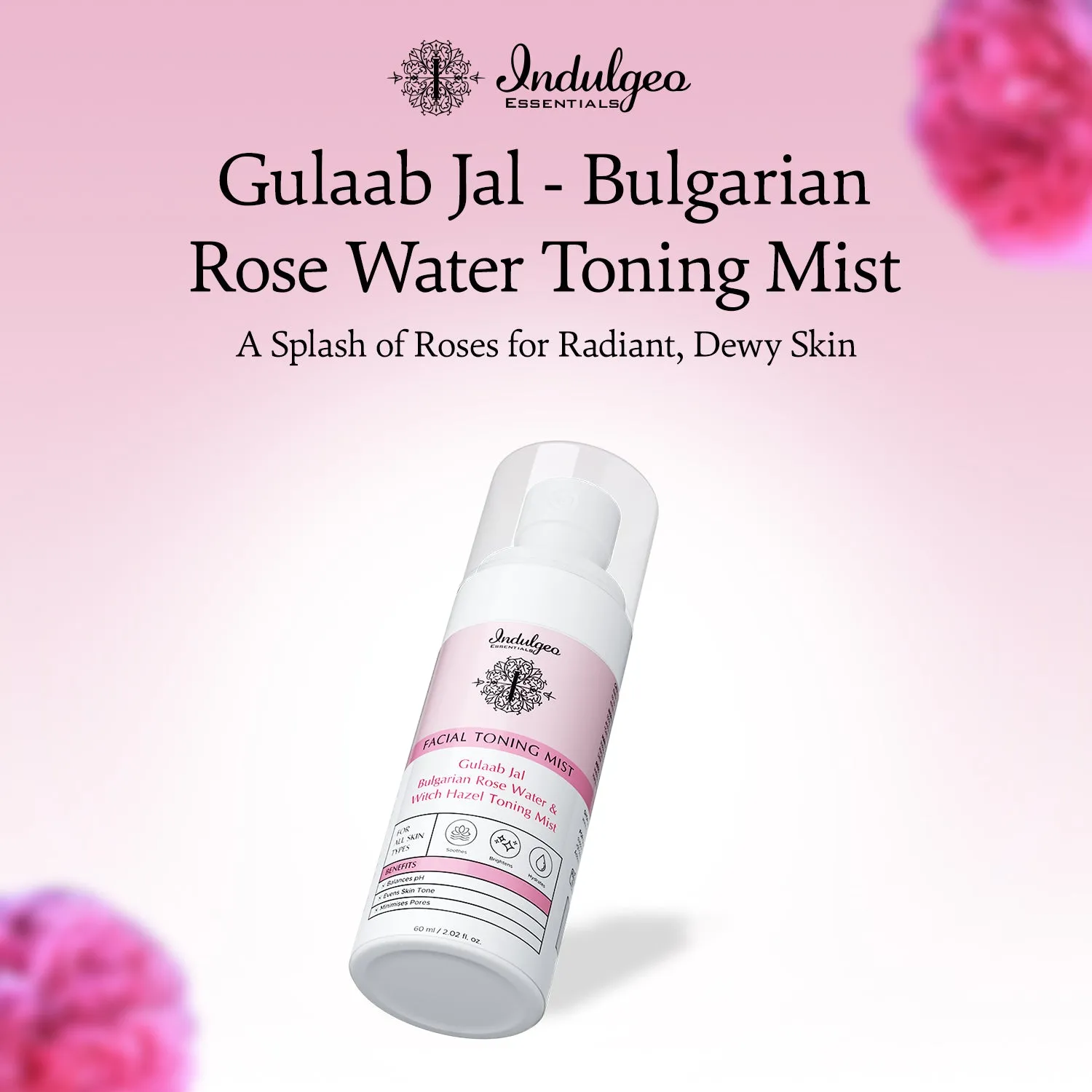 Gulaab Jal - Bulgarian Rose Water Toner For All Skin Types