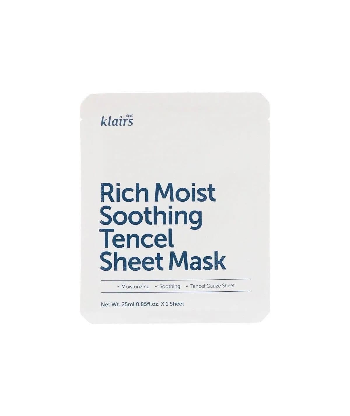 Klairs Rich Moist Soothing Tencel Sheet Mask 25ml