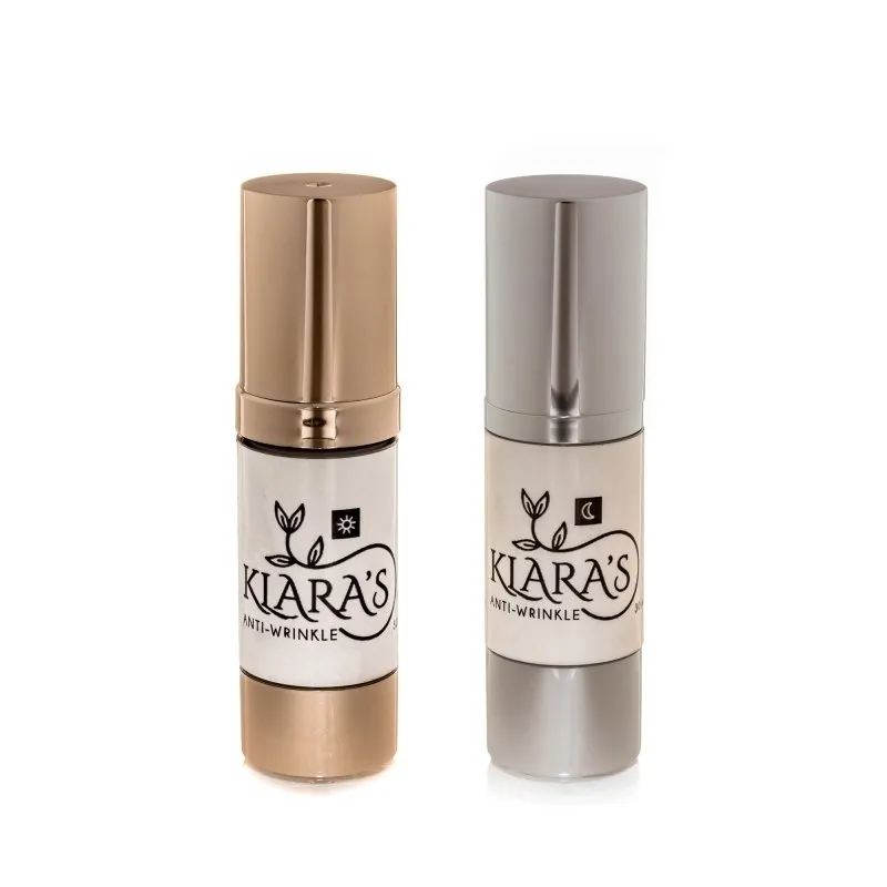 Klara's Anti-Wrinkle Day and Night Cream 30 ml - Rejuvenate and Nourish Skin Wrinkles Reducing with Organic Coconut oil & Shea Butter Facial Cream for Women.