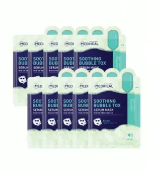 MEDIHEAL Soothing Bubble Tox Serum Mask 10 sheets*18ml