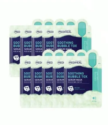 MEDIHEAL Soothing Bubble Tox Serum Mask 10 sheets*18ml