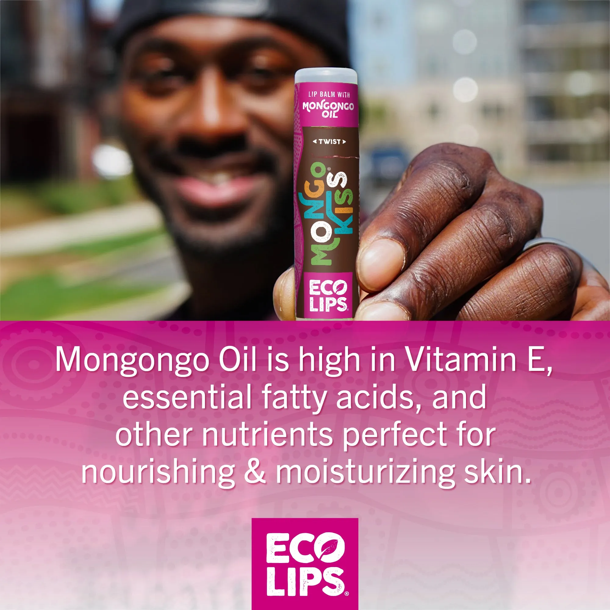 Mongo Kiss® Pomegranate Organic Lip Balm, 0.25 oz.