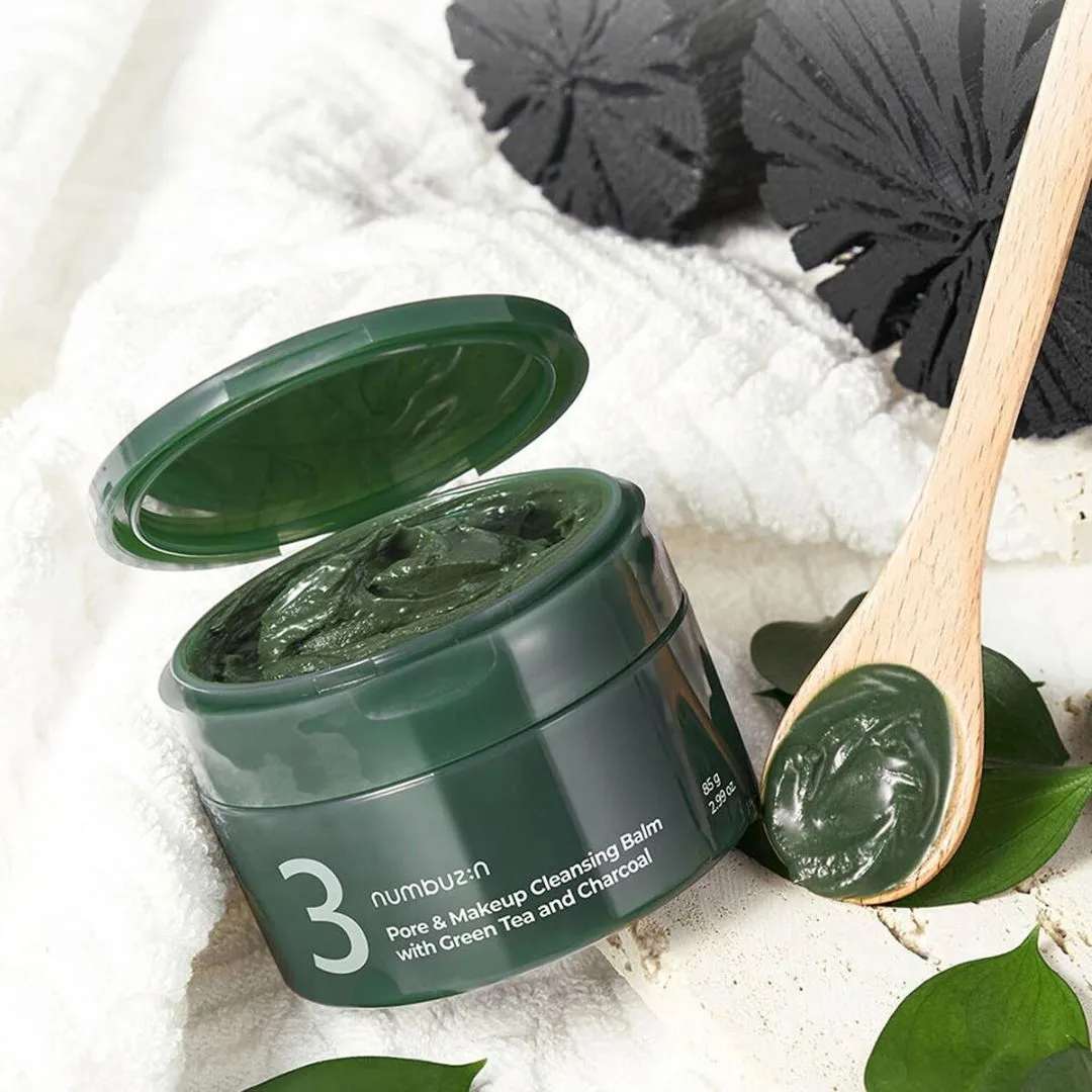 No. 3 Pore & Makeup Cleansing Balm with Green Tea and Charcoal 85g