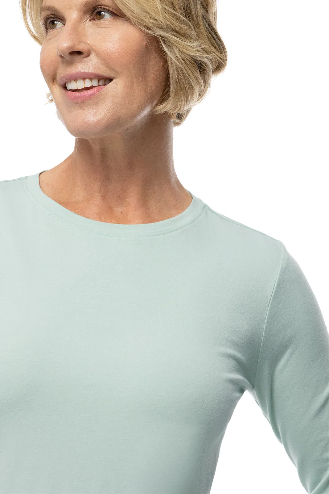 Women's Morada Everyday Long Sleeve T-Shirt | Misty Aqua